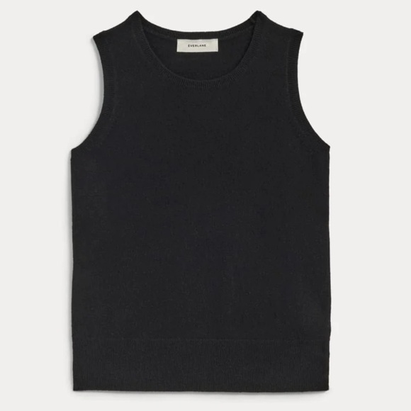 EVERLANE 100% Cashmere Black Sleeveless Sweater / Vest - Picture 1 of 6